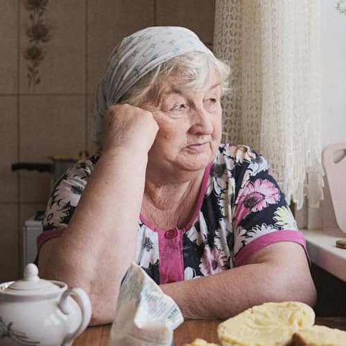 Photo représentant une grand-mère
