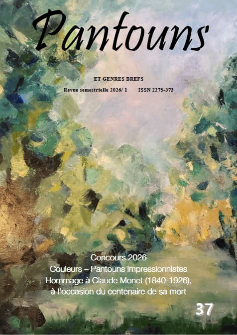 Page de garde de la revue représentant une peinture de Frédérique Duriez, un paysage de verdure