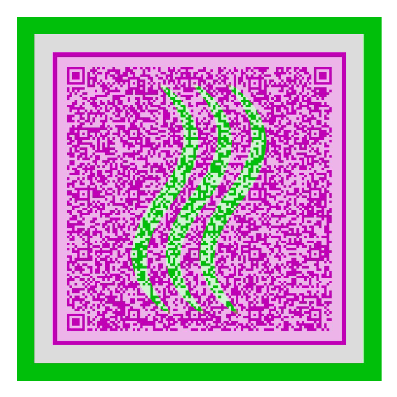 QR code représentant trois vagues symbolisant une odeur